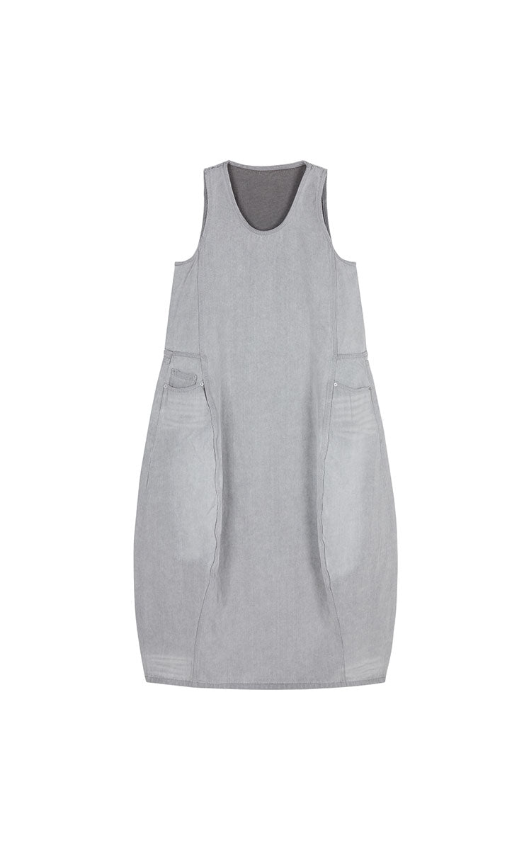 Dress / JNBY Colorful Denim Sleeveless Dress