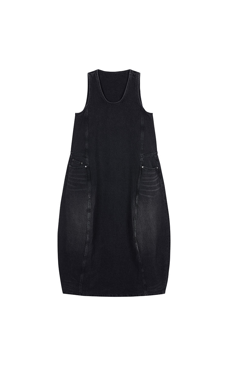 Dress / JNBY Colorful Denim Sleeveless Dress