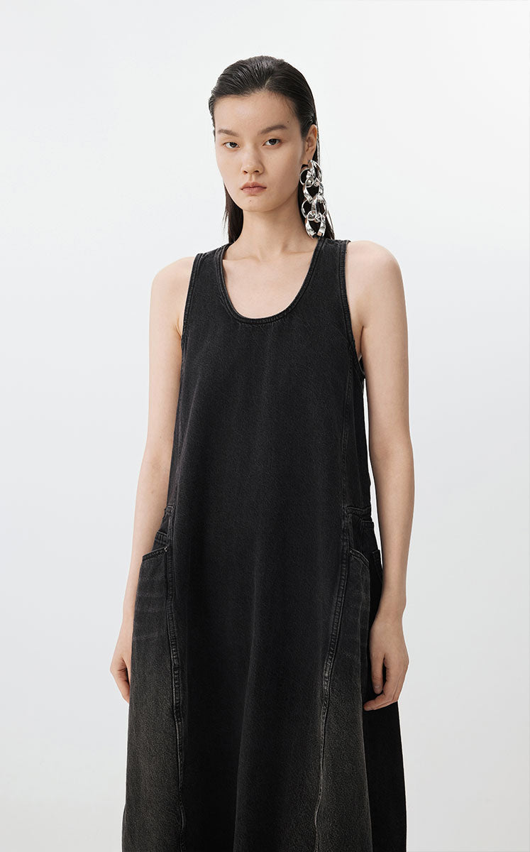 Dress / JNBY Colorful Denim Sleeveless Dress