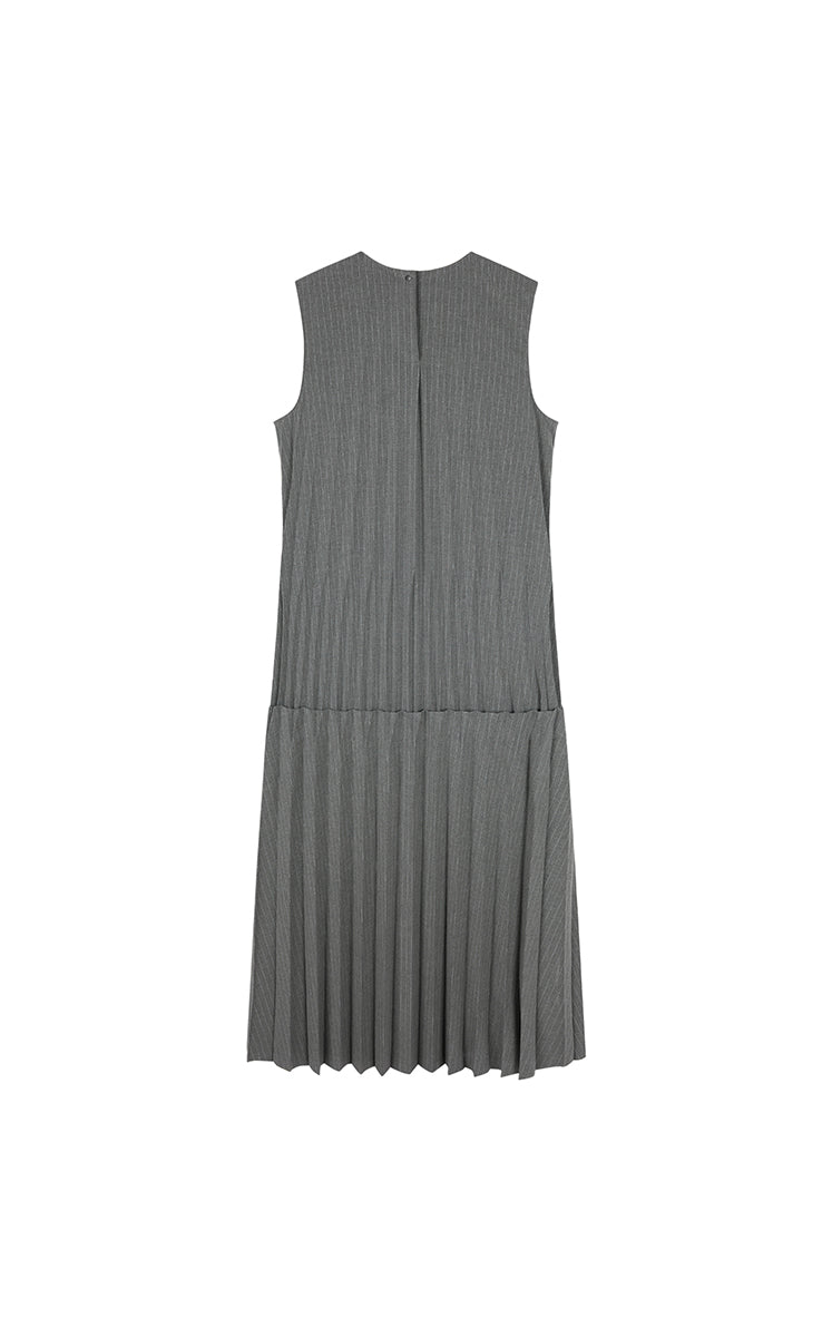 Dress / JNBY Cool Touch Pleated Sleeveless Midi Dress