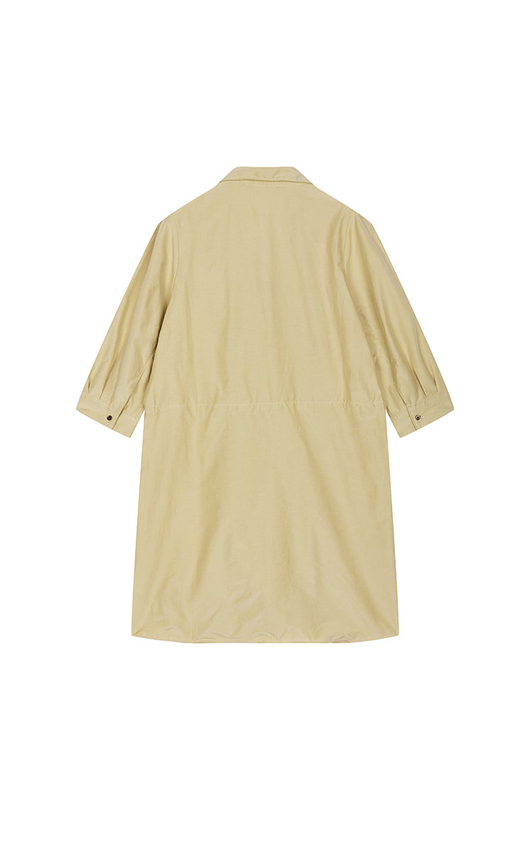 Dress / JNBY Cotton Silk A-Line Short Sleeve Dress
