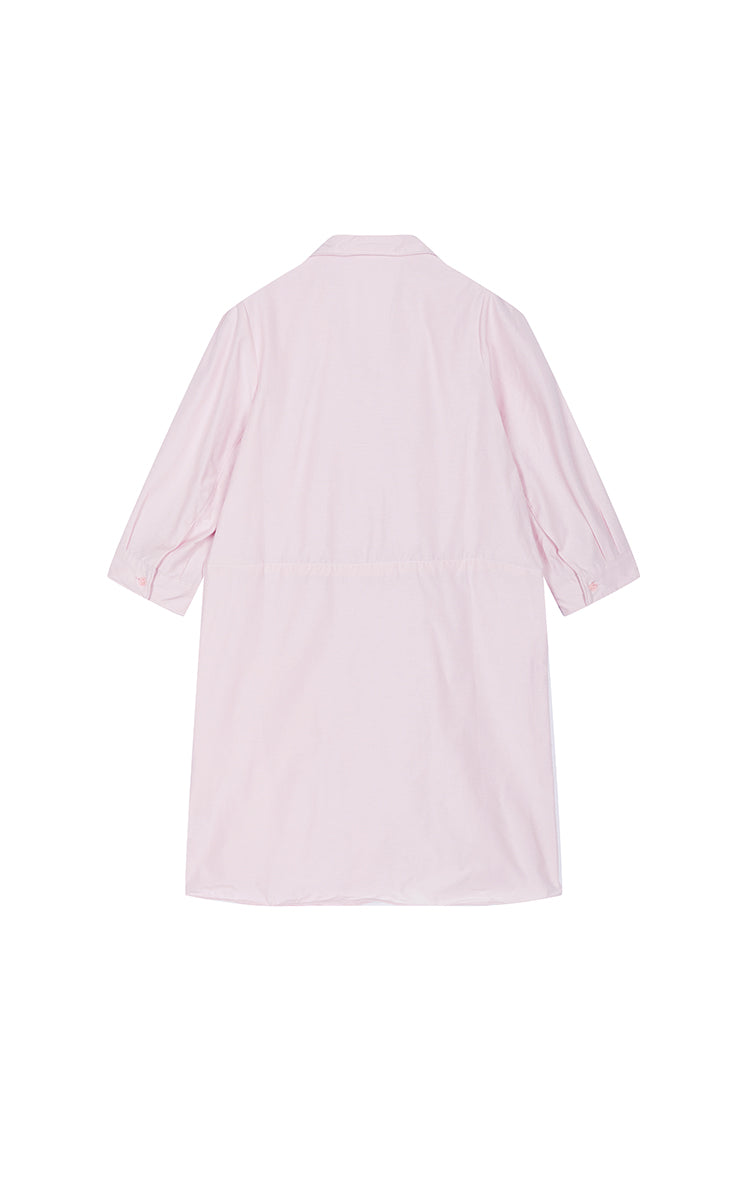 Dress / JNBY Cotton Silk A-Line Short Sleeve Dress
