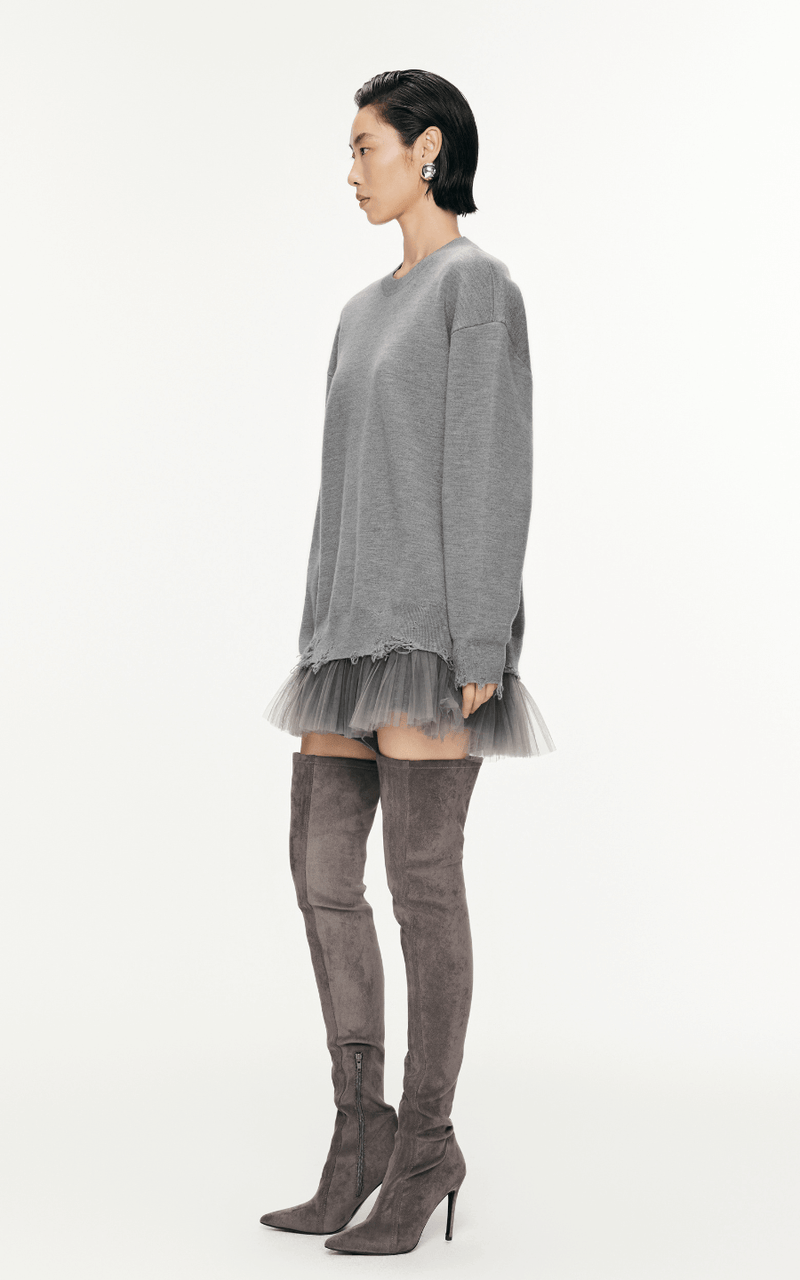 Dress / JNBY Long-Sleeved Sweater Wool Dress