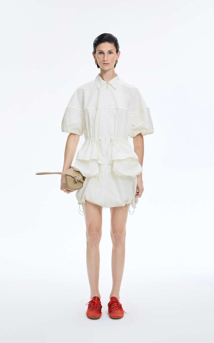 Dress / JNBY Oversized Drawstring Shirt Dress Off White