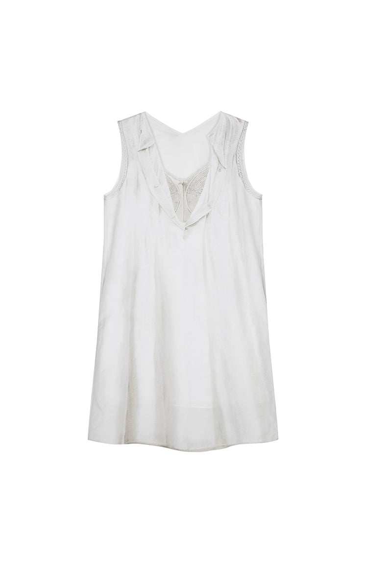 Dress / JNBY Printed A-Line Sleeveless Dress
