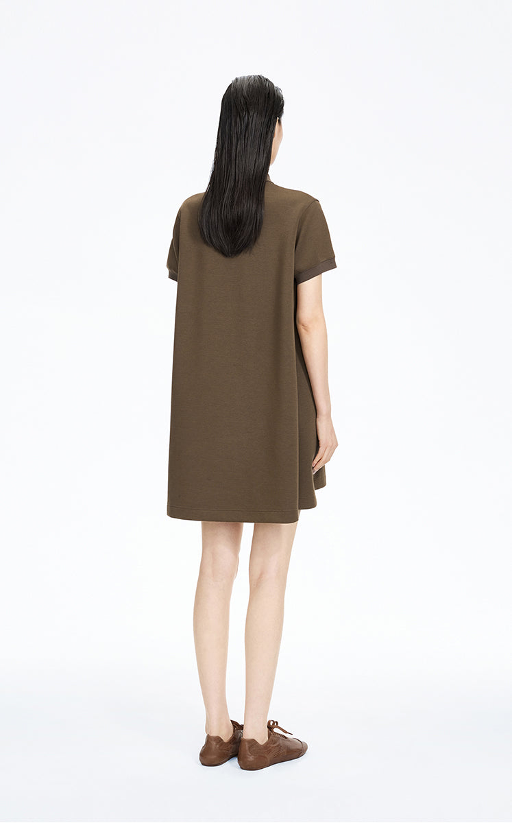 Dress / JNBY Relaxed Polo-Collar A-Line Dress