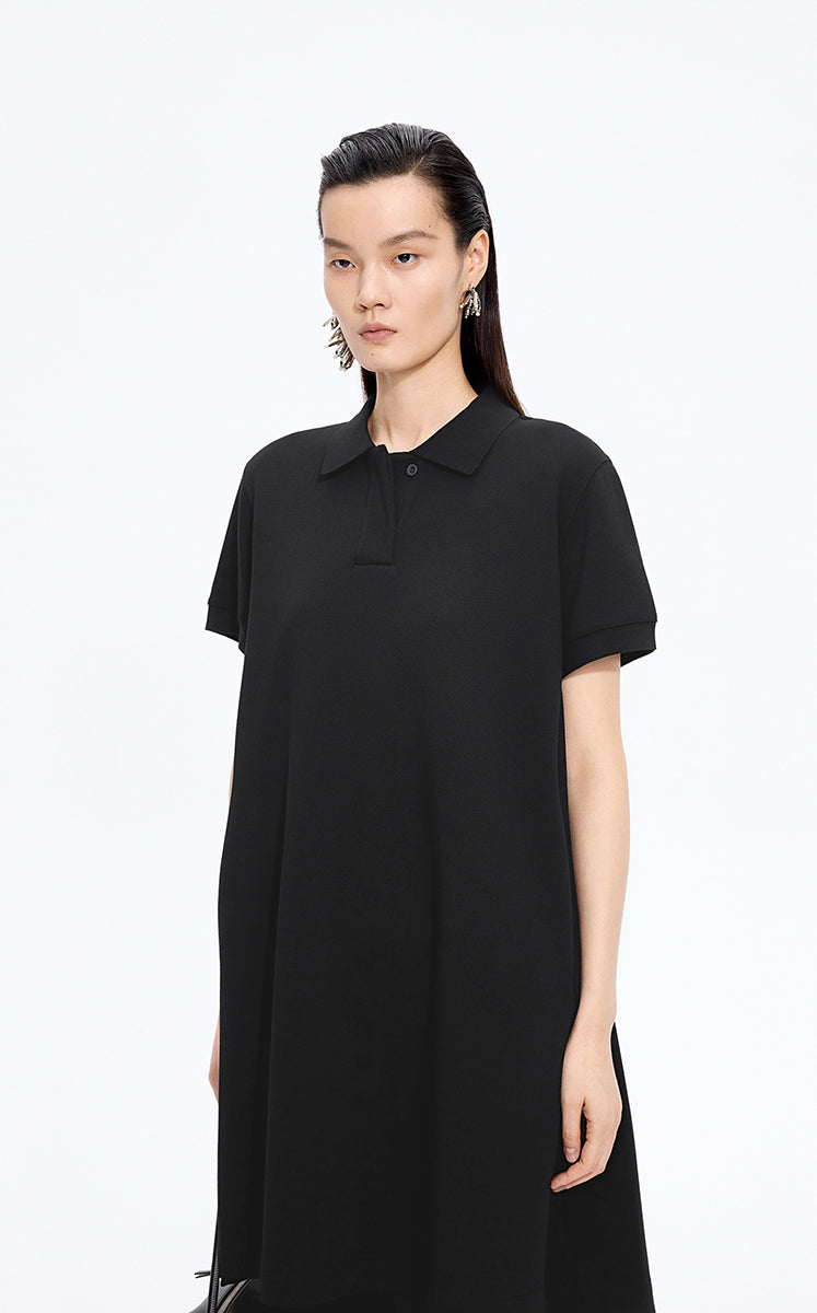 Dress / JNBY Relaxed Polo-Collar A-Line Dress