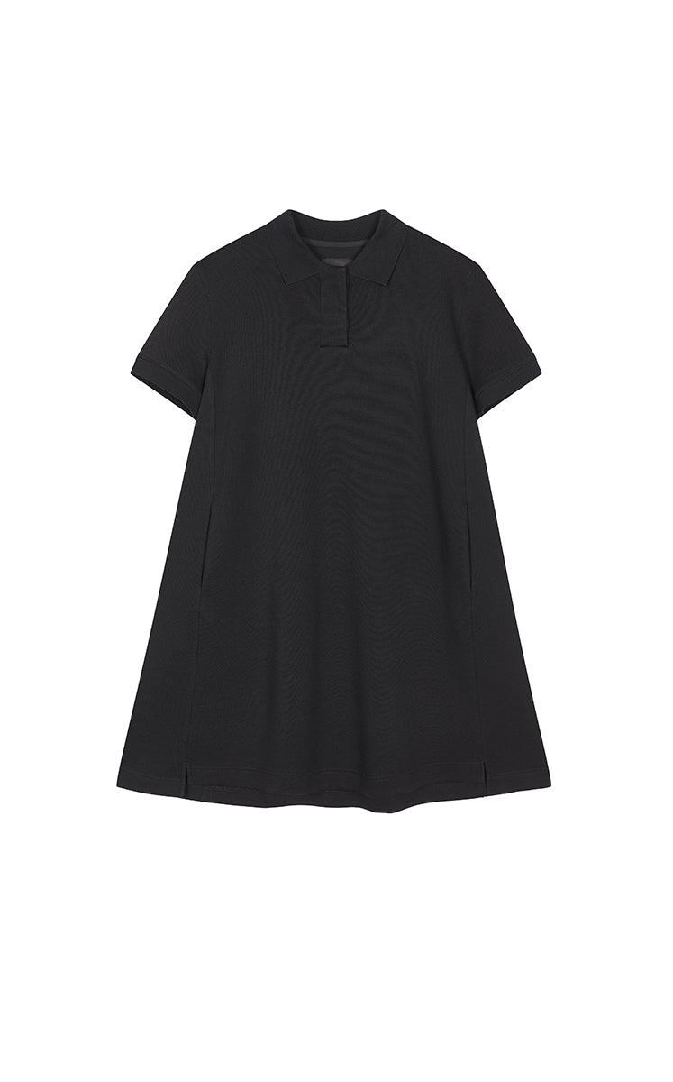 Dress / JNBY Relaxed Polo-Collar A-Line Dress
