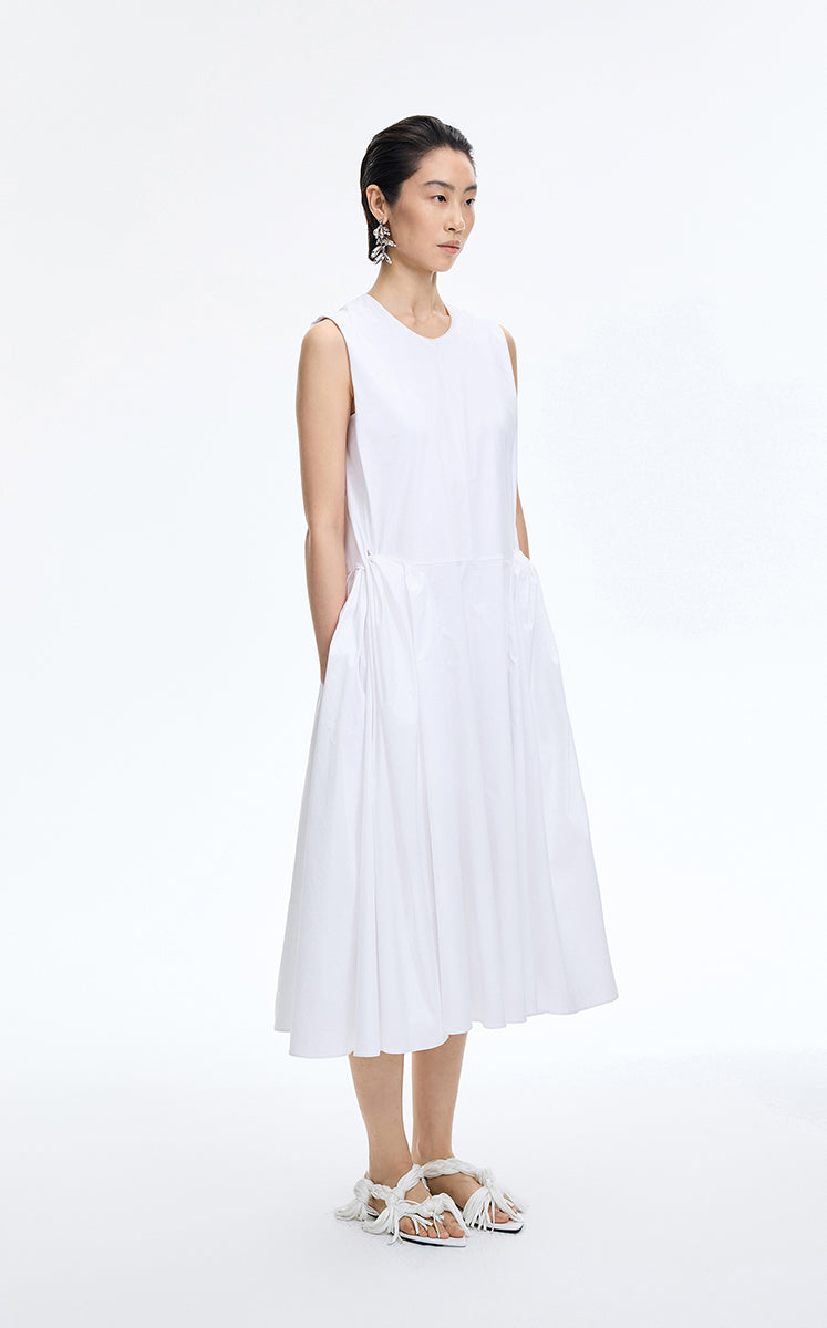 Dress / JNBY Relaxed Twisted-Waist Sleeveless Dress