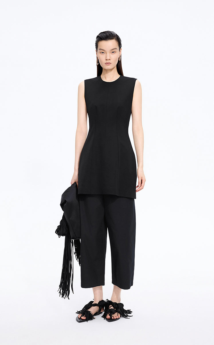 Dress / JNBY Sleek Sleeveless Bodycon Dress Black