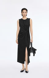 Dress / JNBY Twisted Waist Cotton Maxi Dress