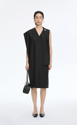 Dress / JNBY Wool Blend Deconstructed Sleeveless Dress