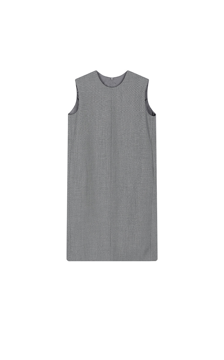 Dress / JNBY Round-Veck Sleeveless Shift Dress