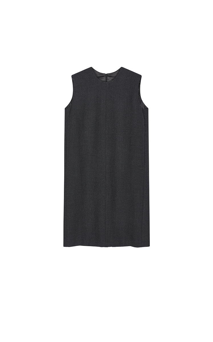 Dress / JNBY Round-Veck Sleeveless Shift Dress