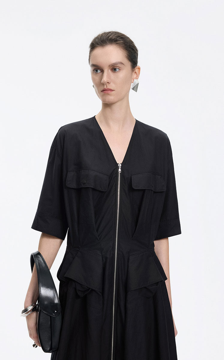 Dress / JNBY Cotton Poplin X-Silhouette Dress