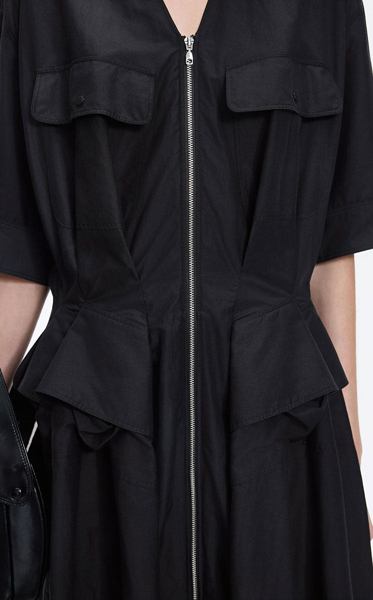 Dress / JNBY Cotton Poplin X-Silhouette Dress