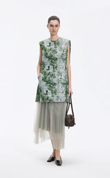 Dress / JNBY Cotton Silk Sleeveless Printed Dress