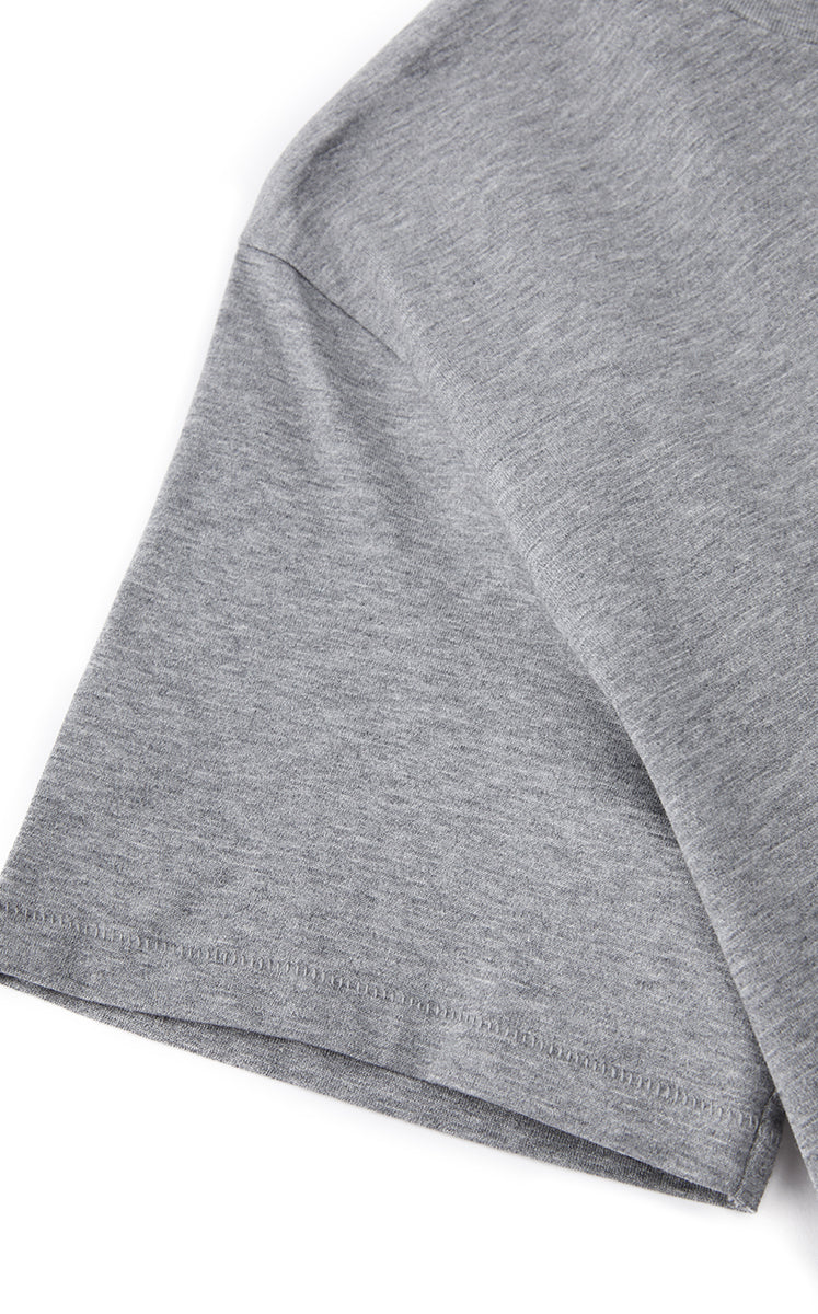 Dress / JNBY Cotton A-Line Short Sleeve Dress Mid Grey Marl-1