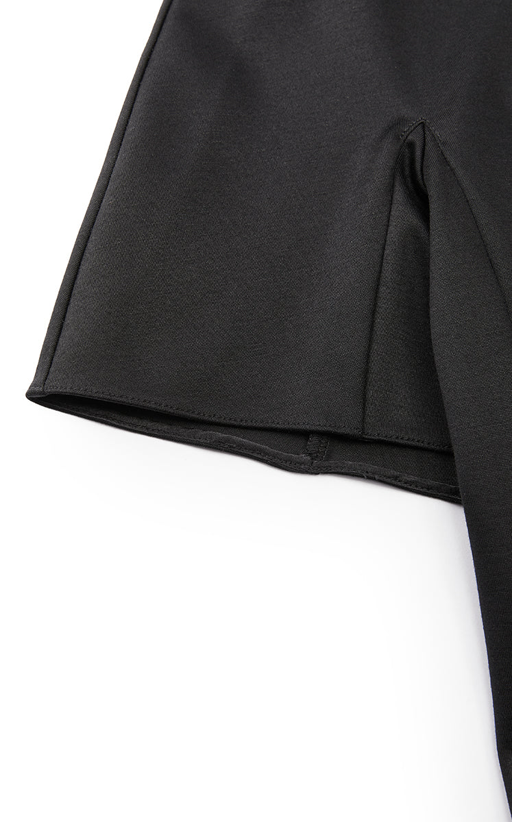 Dress / JNBY Lyocell Blend A-Line Short Sleeve Dress Black-2
