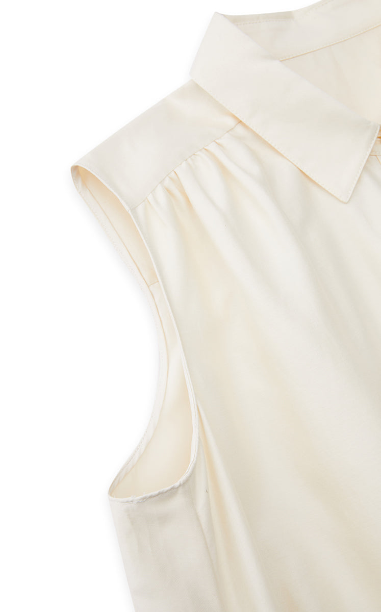 Dress / JNBY Silk-Blend Fishtail Shirt Dress Off White-1