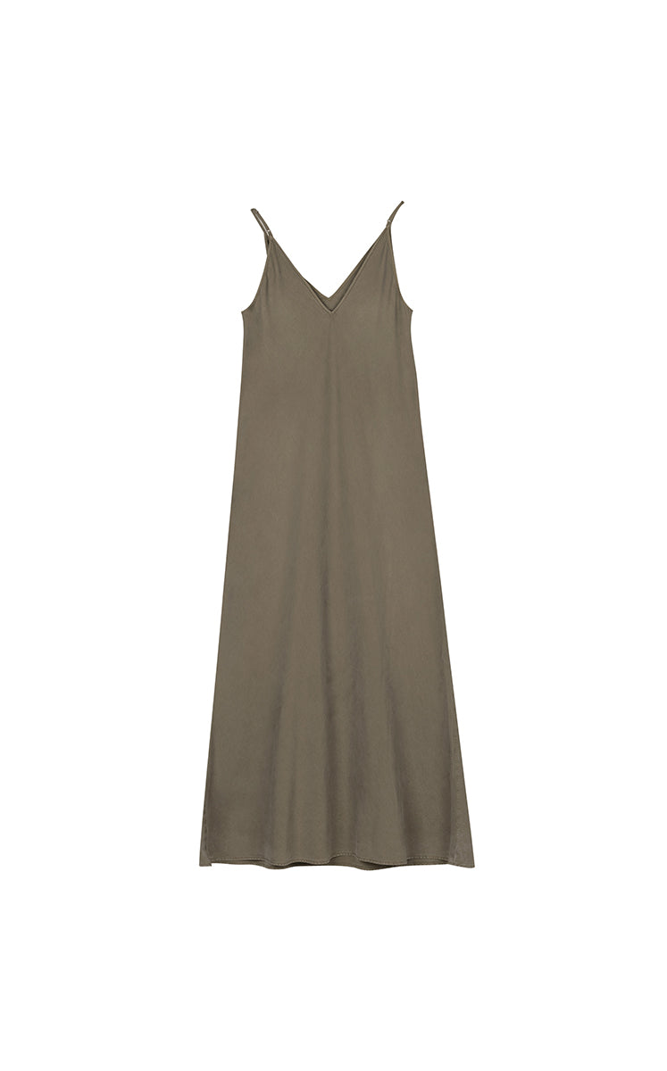 Dress / JNBY TENCEL™ Denim Slip Dress Khaki Denim-2