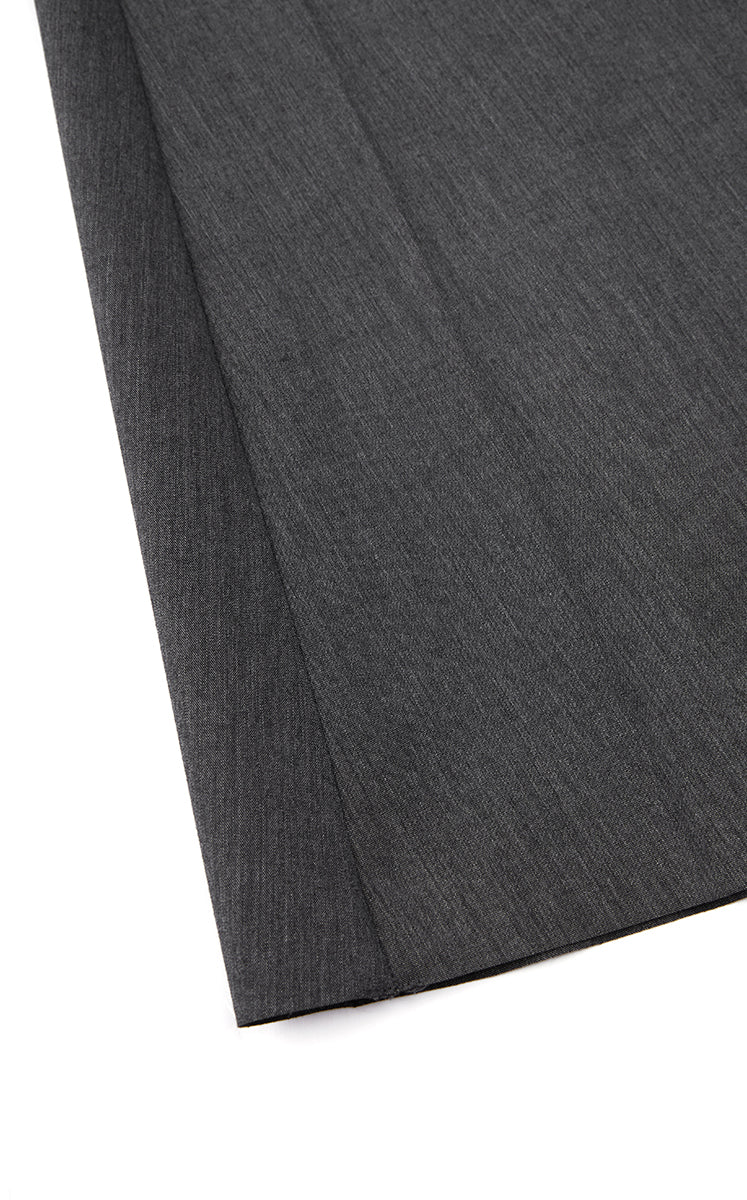 Dress / JNBY V-Neck Pleated Maxi Dress Dark Grey Marl-1