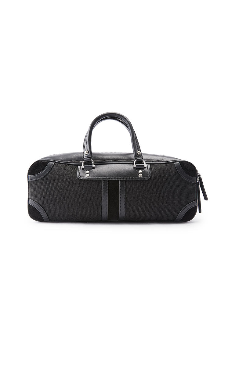 Handbag / JNBY Leather and Fabric Tote Bag