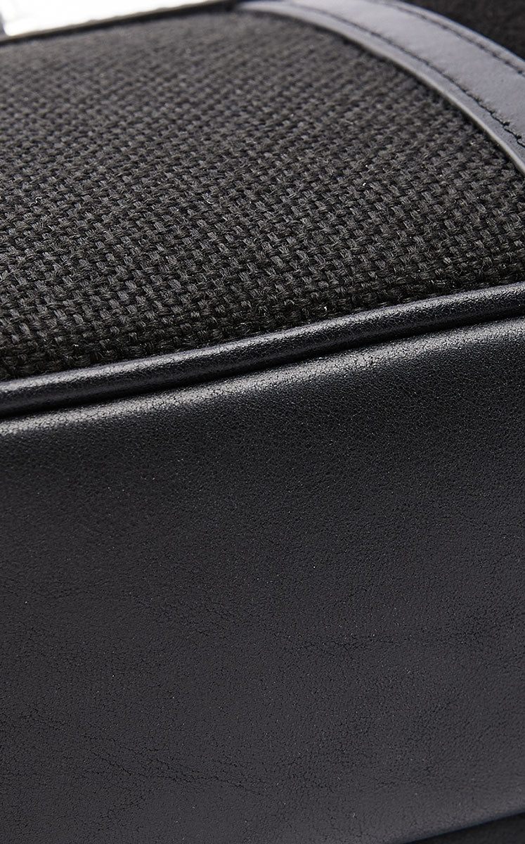Handbag / JNBY Leather and Fabric Tote Bag