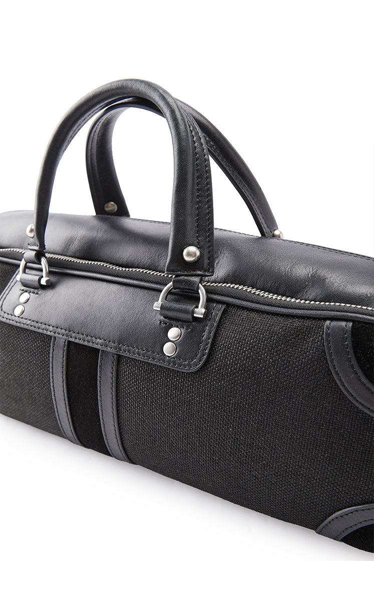 Handbag / JNBY Leather and Fabric Tote Bag