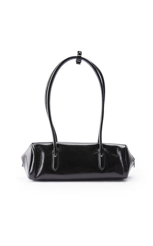 Handbag / JNBY Minimalist Cow Leather Top Handle Bag Black M