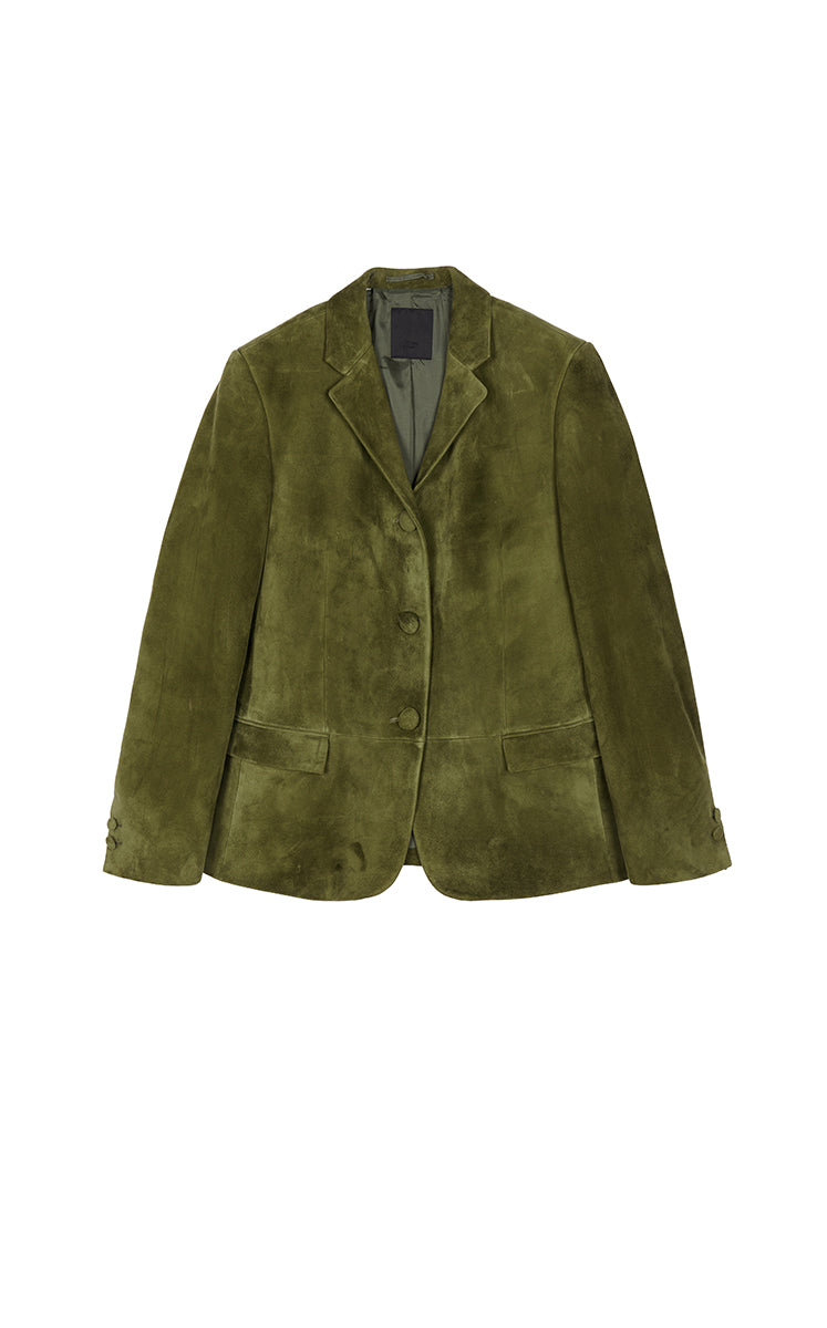 Jacket / JNBY Classic Notched Lapel Leather Blazer