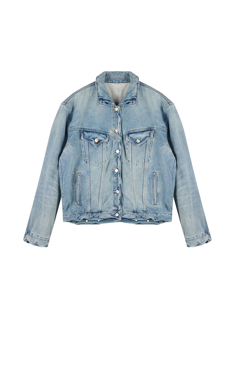 Jacket / JNBY Loose-Fit Cotton Blend Denim Jacket