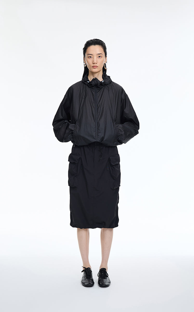 Jacket / JNBY Oversize Lightweight Textured Jacquard Jacket Black