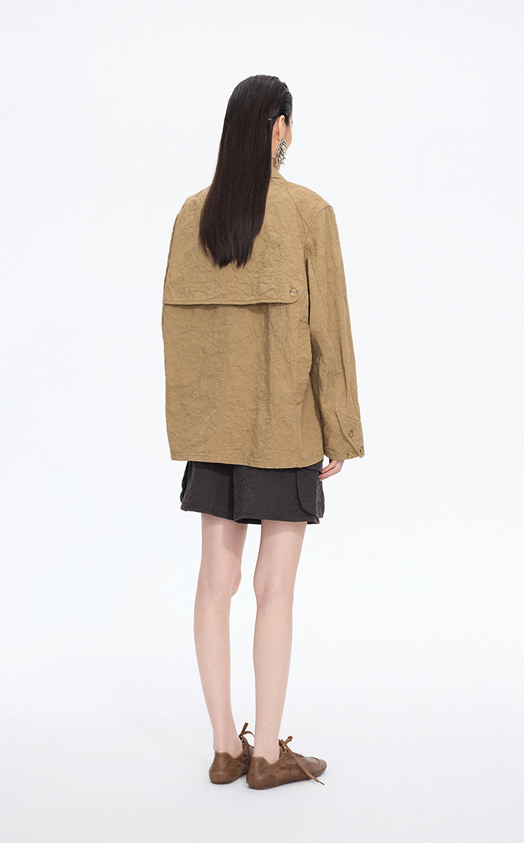 Jacket / JNBY Oversized Floral Jacquard utility Jacket
