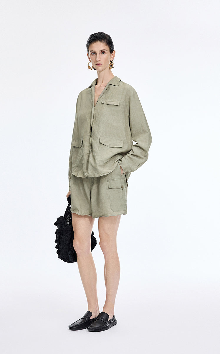 Jacket / JNBY Twist Linen Blend Relaxed Jacket
