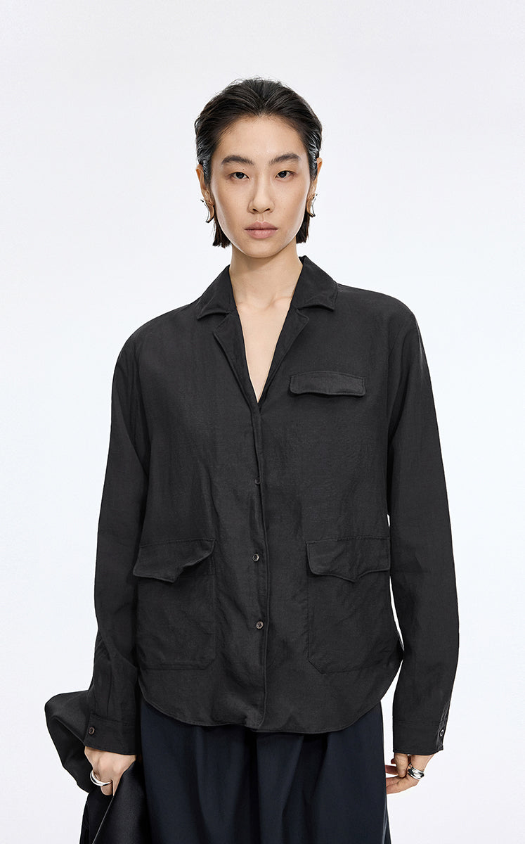 Jacket / JNBY Twist Linen Blend Relaxed Jacket
