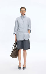 Jacket / JNBY Cotton Yarn-Dyed Stripe Oversized Jacket