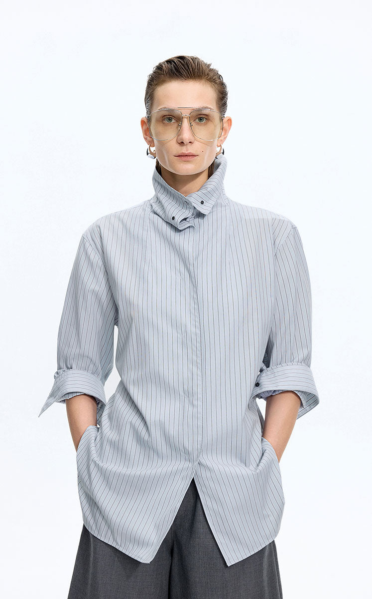 Jacket / JNBY Cotton Yarn-Dyed Stripe Oversized Jacket