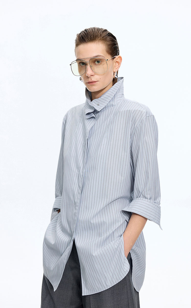 Jacket / JNBY Cotton Yarn-Dyed Stripe Oversized Jacket
