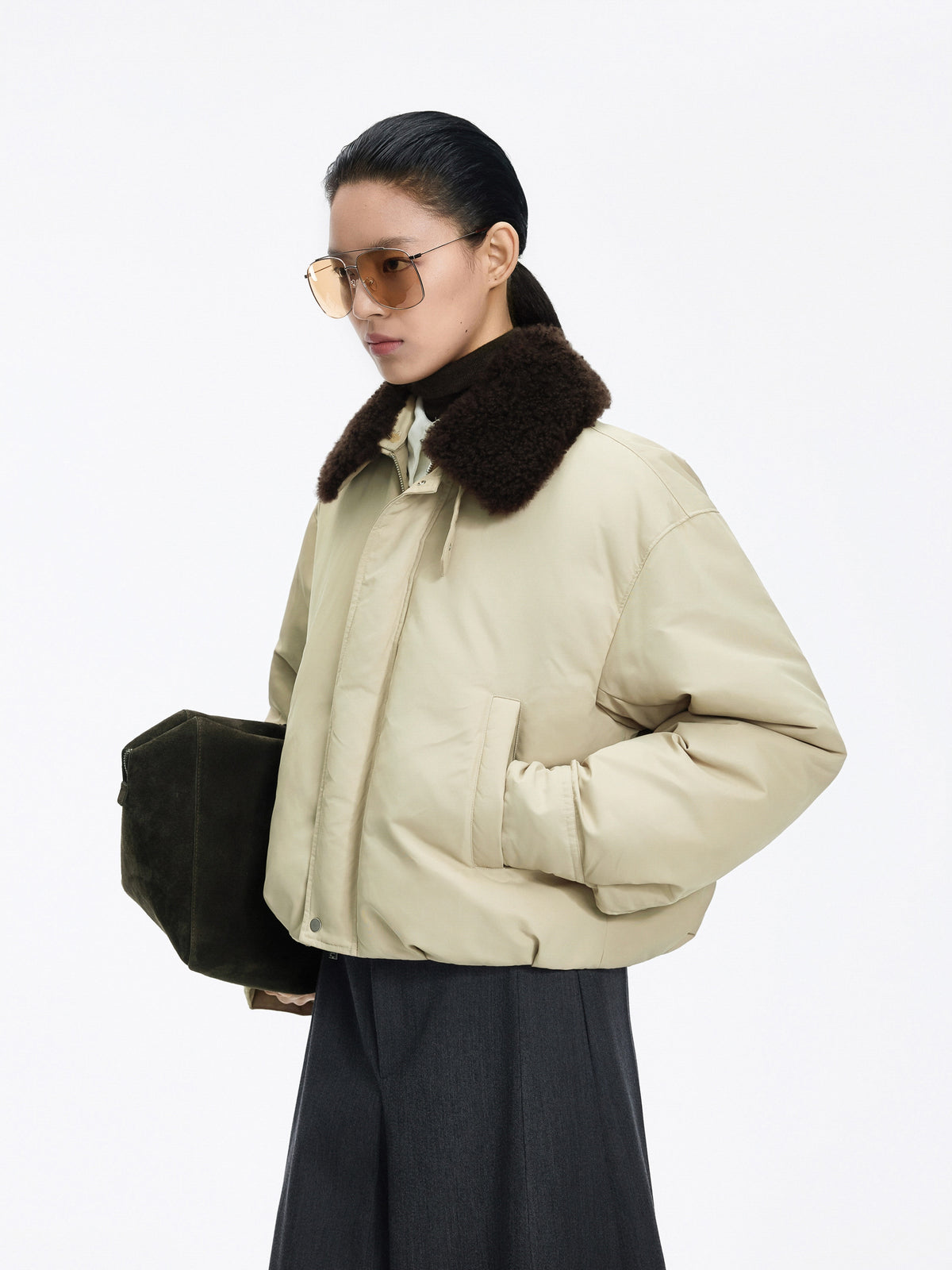 Jacket / JNBY Down Puffer Short T-Silhouette