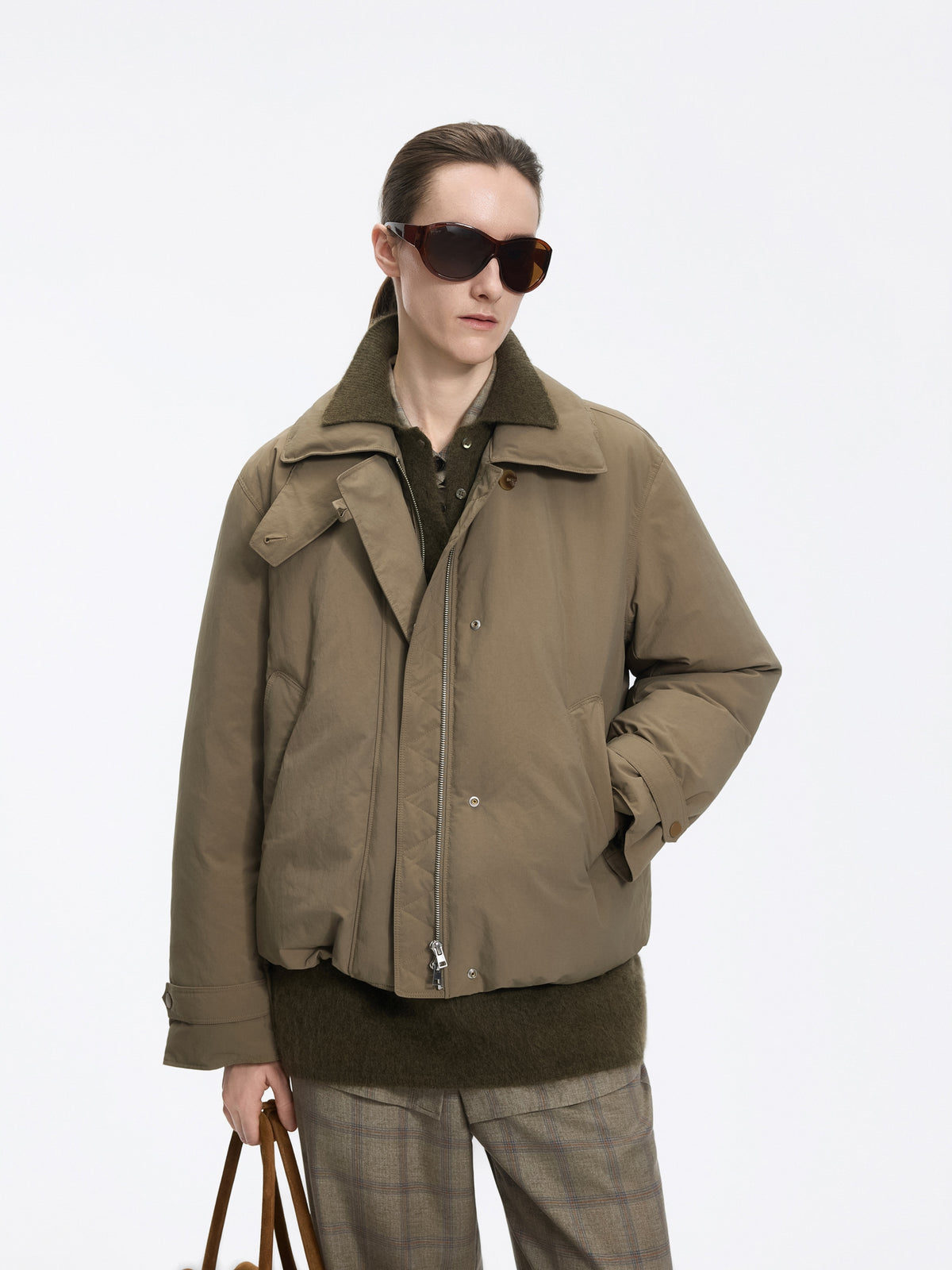 Jacket / JNBY Oversized Short Down Puffer with Drawstring