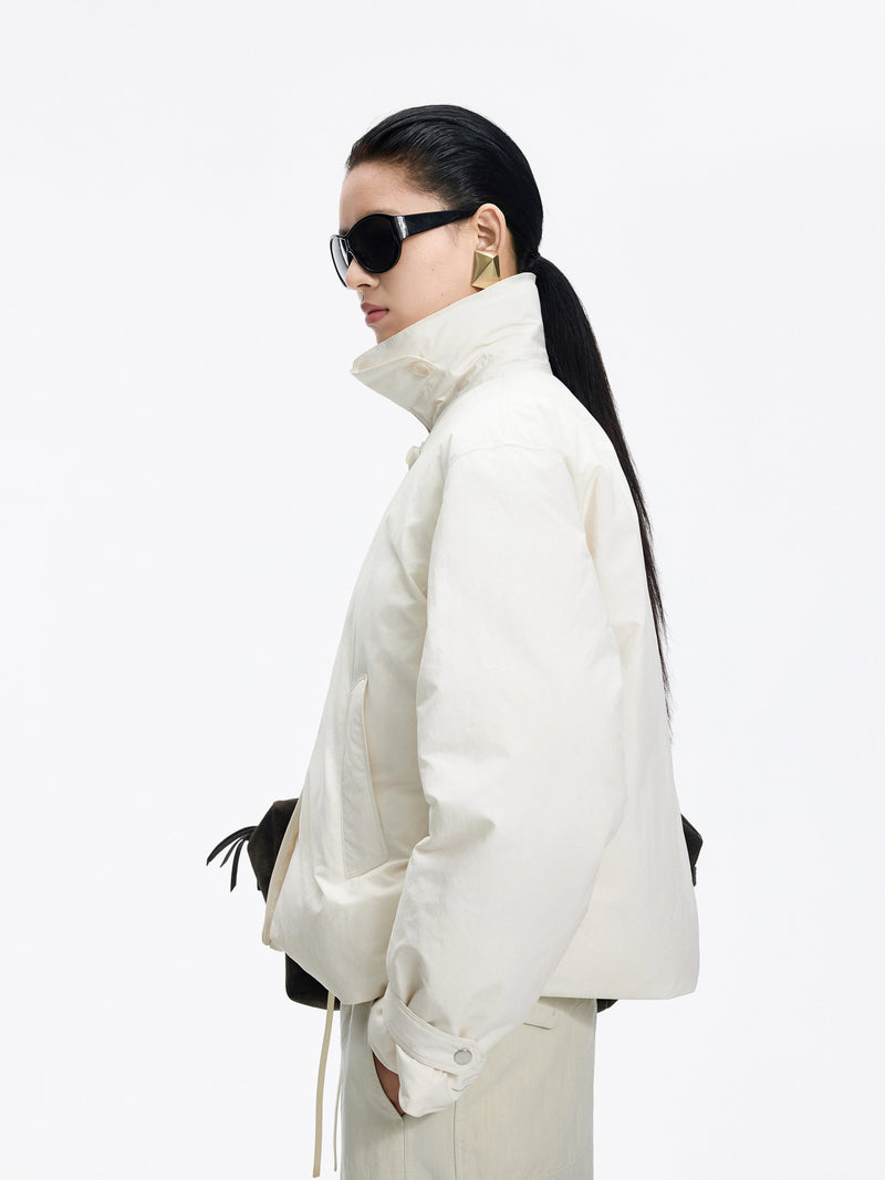 Jacket / JNBY Oversized Short Down Puffer with Drawstring