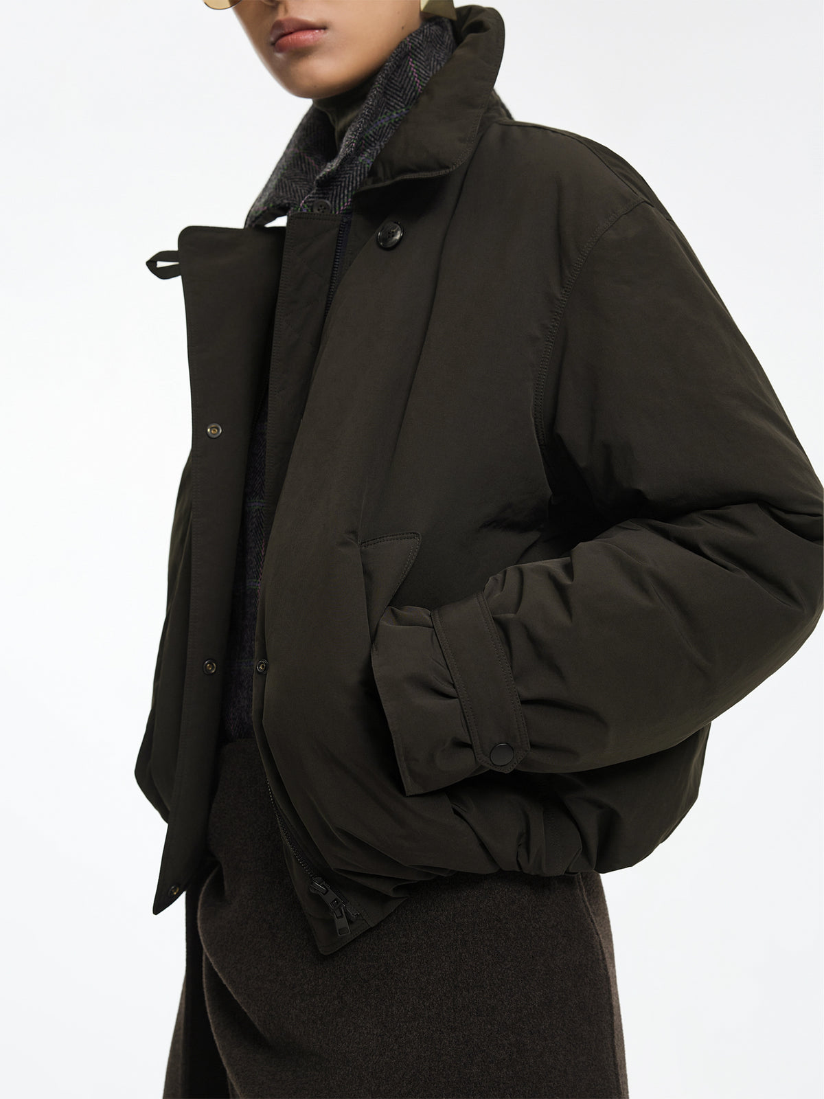 Jacket / JNBY Oversized Short Down Puffer with Drawstring