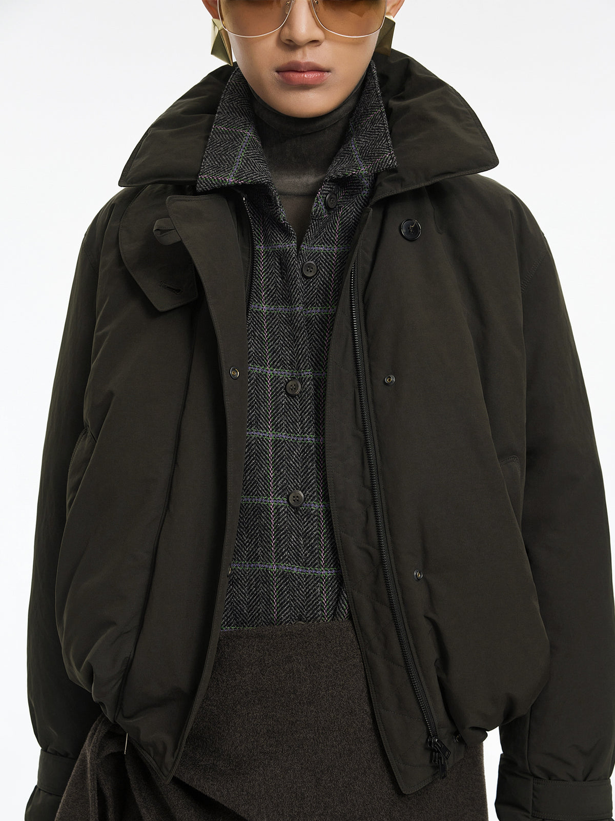 Jacket / JNBY Oversized Short Down Puffer with Drawstring