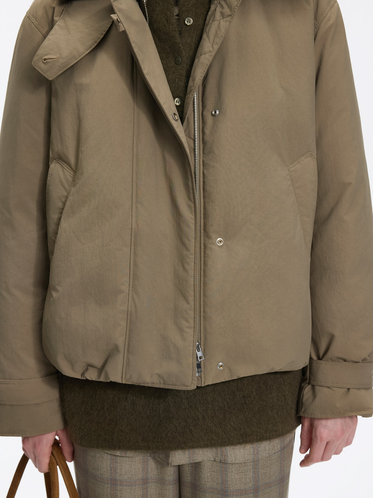 Jacket / JNBY Oversized Short Down Puffer with Drawstring