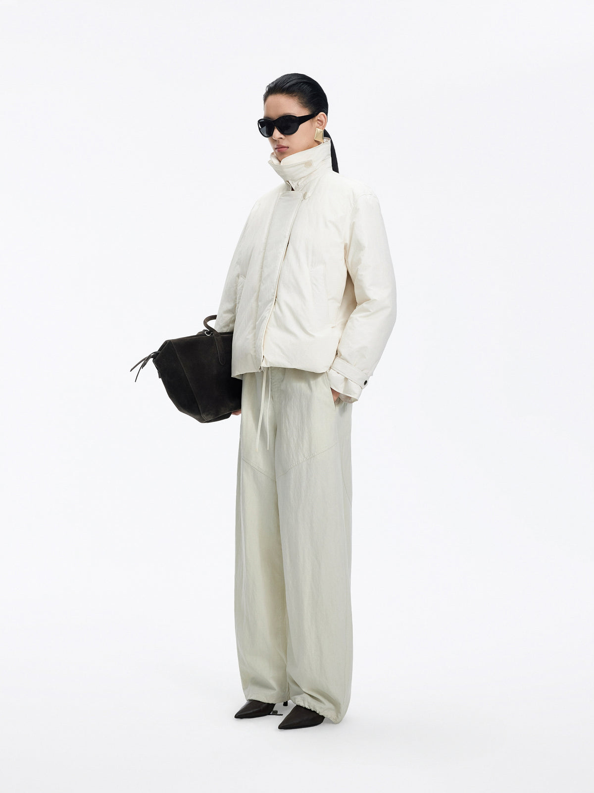 Jacket / JNBY Oversized Short Down Puffer with Drawstring