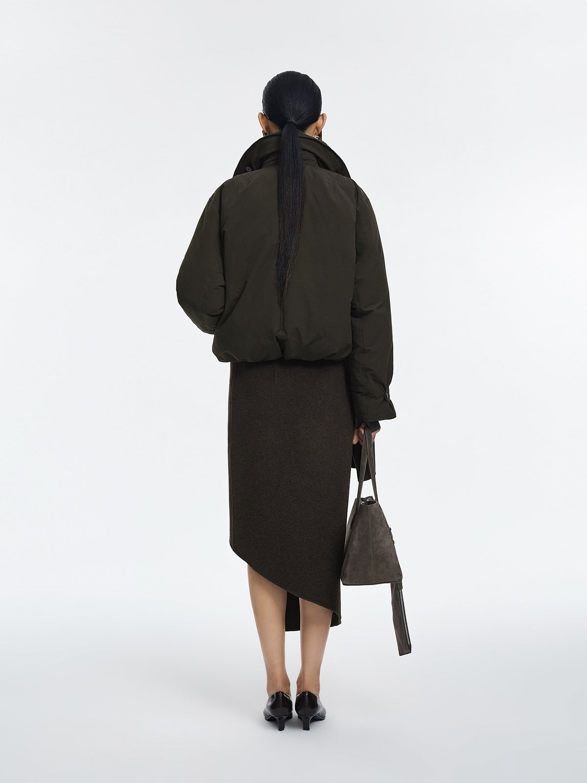 Jacket / JNBY Oversized Short Down Puffer with Drawstring