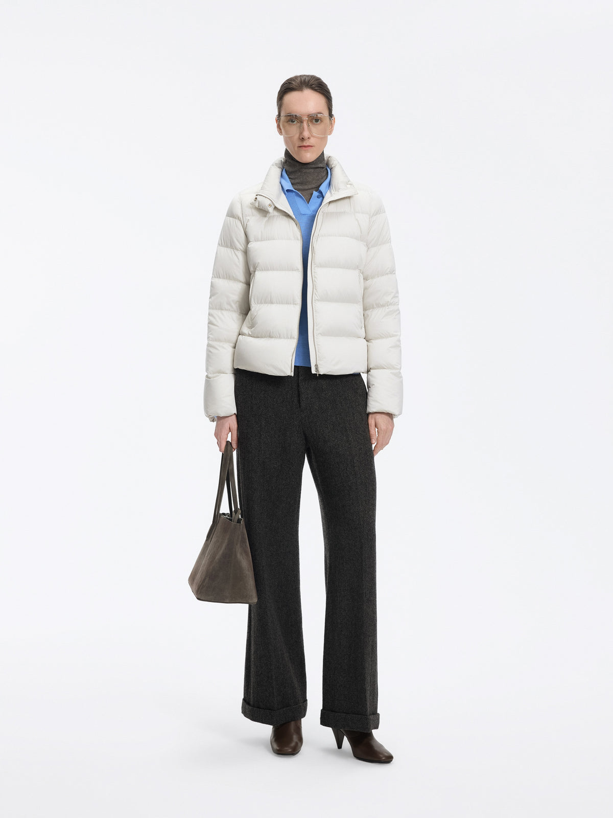 Jacket / JNBY Short Down Puffer with Stand Collar