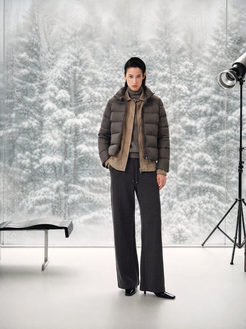 Jacket / JNBY Short Down Puffer with Stand Collar