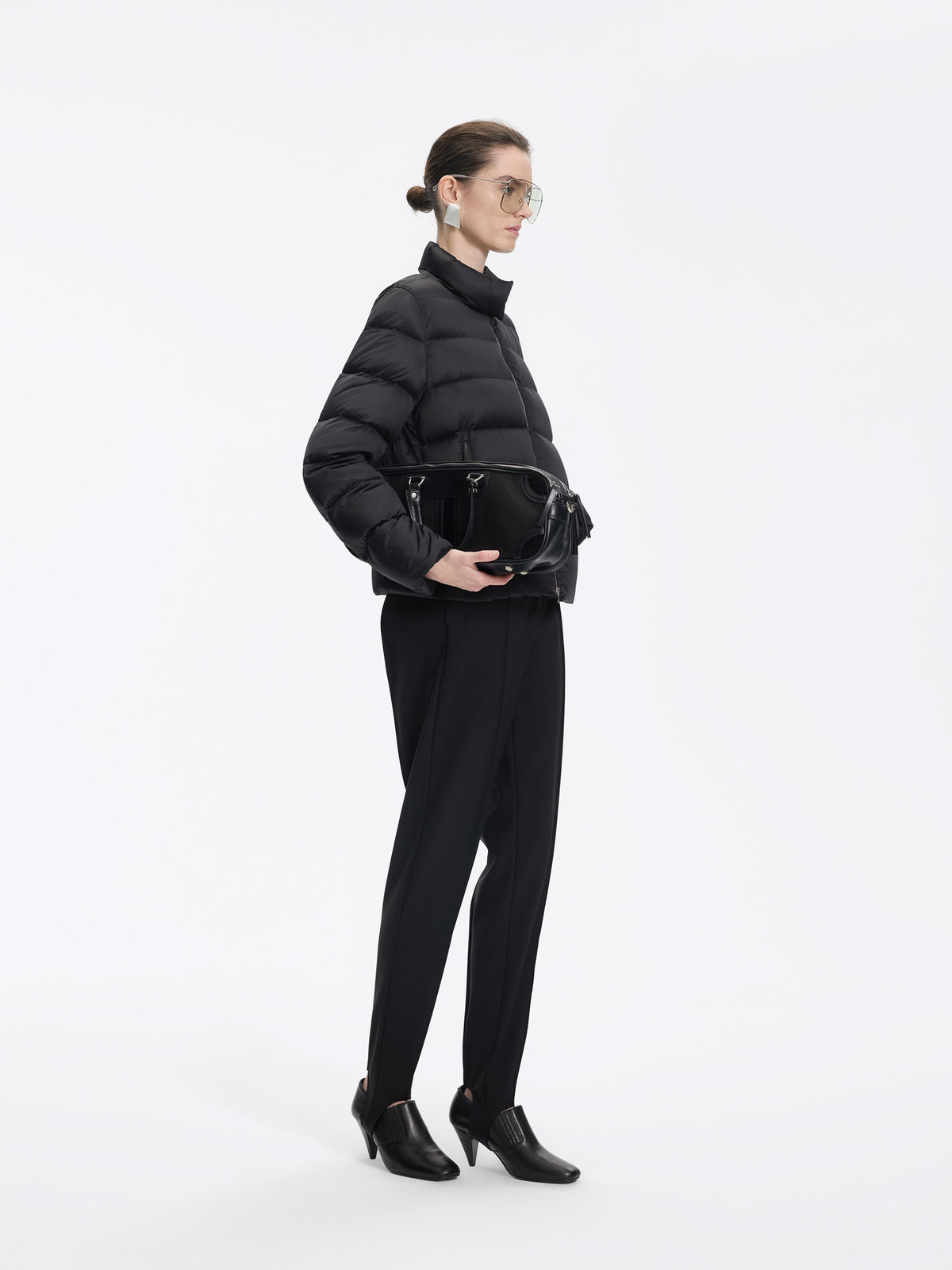Jacket / JNBY Short Down Puffer with Stand Collar